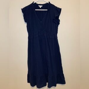 Time and Tru Mavy Blue Women’s 100% cotton Maxi Dress Size Large